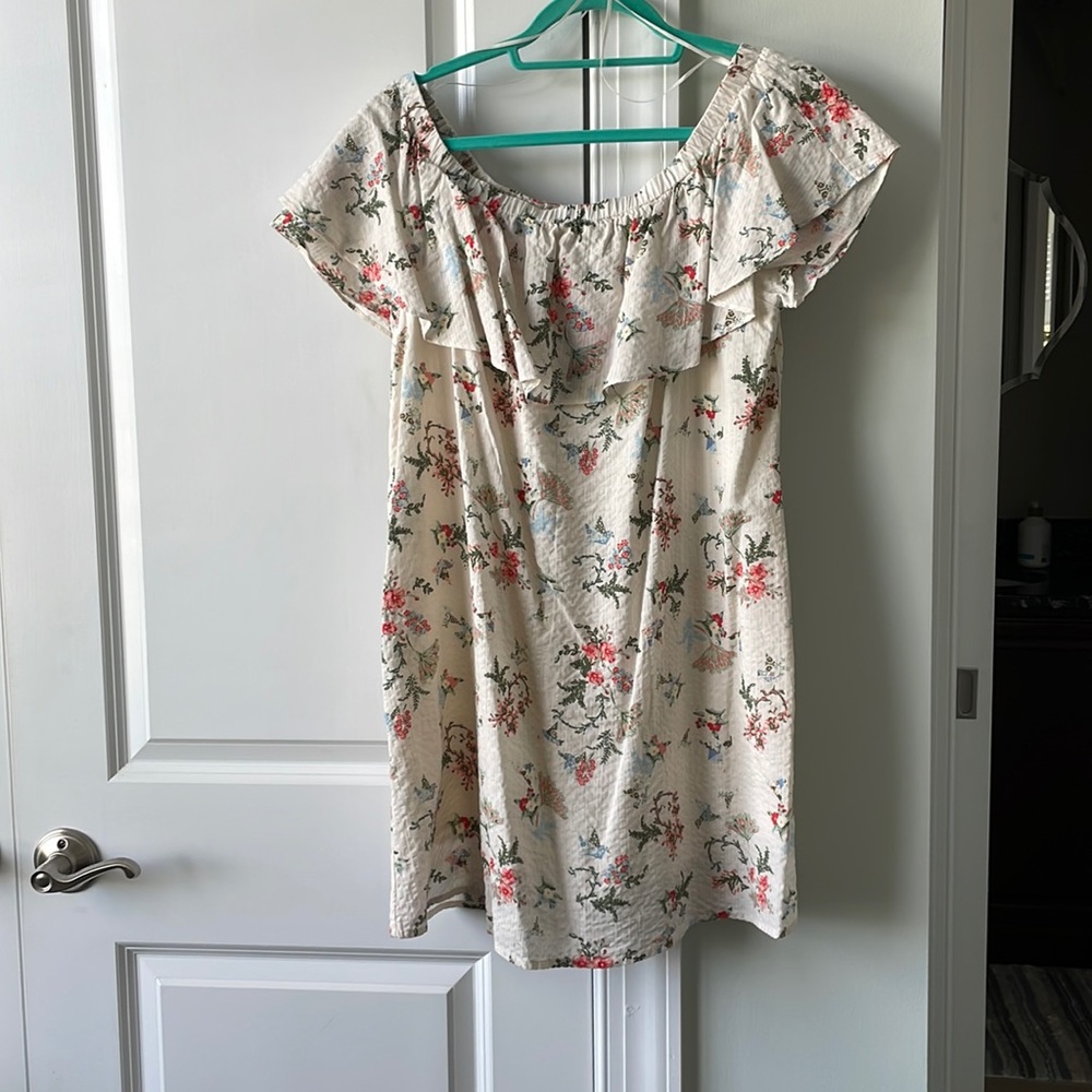 Skies are Blue Off the Shoulder Dress Size Medium
